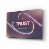 Trust the Universe Angel Number 111 Glass Wall Art