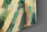 Sleeping Ginger Cat Impressionist Glass Wall Art