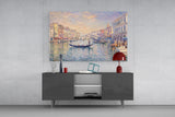 Venice Grand Canal Monet Style Glass Wall Art