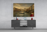 Venice Grand Canal Da Vinci Style Glass Wall Art