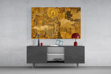 Statue of Liberty Klimt Style Glass Wall Art