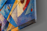Statue of Liberty Kandinsky Style Glass Wall Art