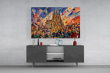 Sagrada Familia Kandinsky Style Glass Wall Art