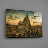 Sagrada Familia Bosch Style Glass Wall Art