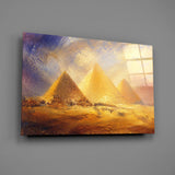 Pyramids of Giza Turner Style Glass Wall Art