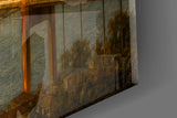 Istanbul Bosphorus Bridge Da Vinci Style Glass Wall Art