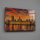 Big Ben Westminster Munch Style Glass Wall Art