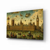 Big Ben Westminster Bosch Style Glass Wall Art