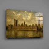 Big Ben Westminster Da Vinci Style Glass Wall Art