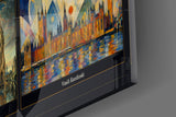 Big Ben Westminster Nine Painting Styles Collage Glass Wall Art