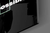 Nothing Impossible Typography Glass Wall Art
