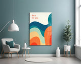 Do It For You Retro Wave Colour Block Glass Wall Art