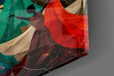 Dancing Women Mosaic Colour Glass Wall Art