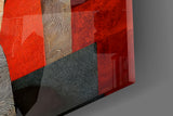 Women Carrying Vessels Terracotta Figures Glass Wall Art