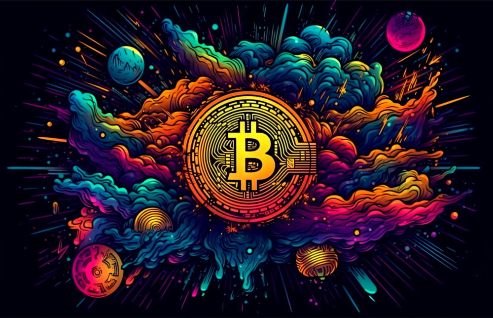 Bitcoin Glass Wall Art || Designer Collection