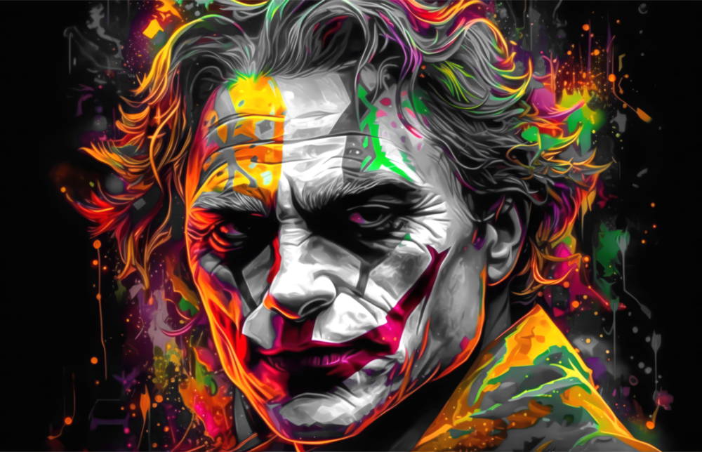 Joker Glass Wall Art || Designer Collection