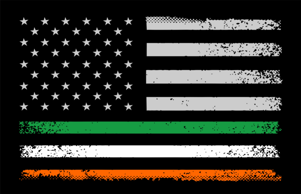 USA-Ireland Flag Glass Wall Art || Designer Collection