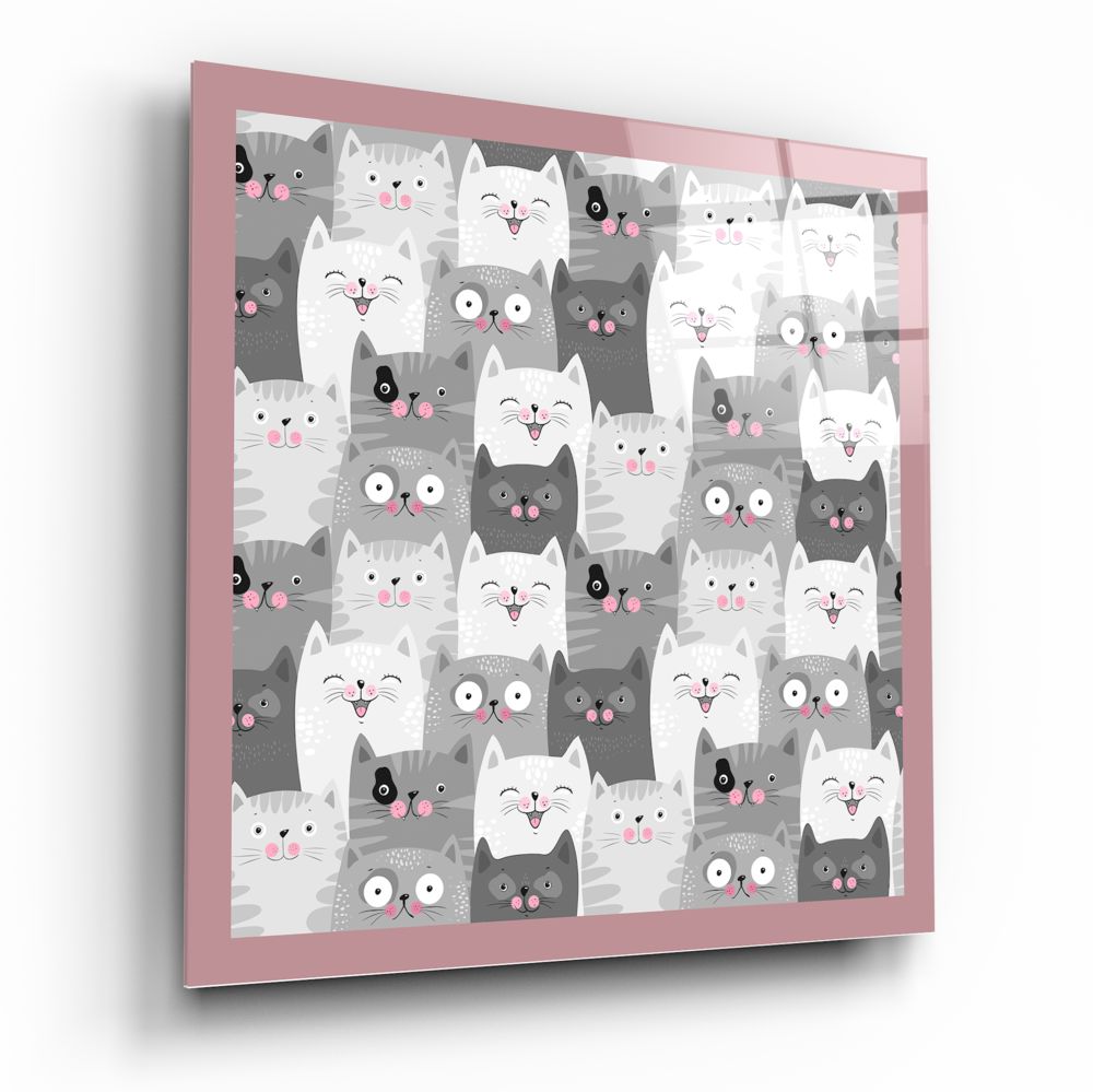 Cats Glass Wall Art