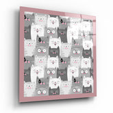 Cats Glass Wall Art