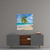 Palm Tree Glass Wall Art