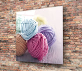 Colored Balls Glass Wall Art