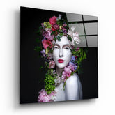 Woman Portrait 2 Glass Wall Art