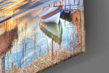 Lake Landscape Glass Wall Art