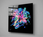 Dance of Colors Glass Wall Art