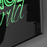 “Change Your World” Glass Wall Art