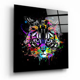 Cat Art Glass Wall Art