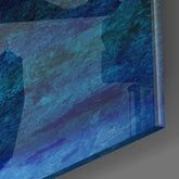 Shades of Blue Glass Wall Art | Insigne Art Design