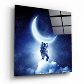 Moon Bearer Glass Wall Art | Insigne Art Design