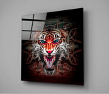 The Punishment Of The Lion Glass Wall Art | Insigne Art Design
