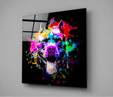 Pitbull Glass Wall Art | Insigne Art Design