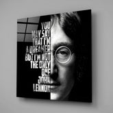 John Lennon Glass Wall Art