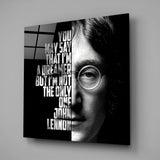 John Lennon Glass Wall Art