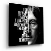 John Lennon Glass Wall Art