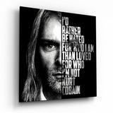 Kurt Cobain Glass Wall Art