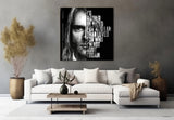 Kurt Cobain Glass Wall Art