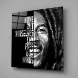Bob Marley Glass Wall Art
