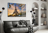 Eiffel Tower Glass Wall Art.