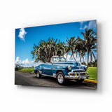 Chevrolet Classic Car Glass Wall Art.