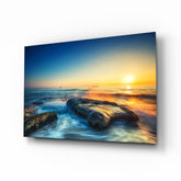 Sea View Glass Wall Art.