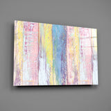 Painted Wood Glass Wall Art.