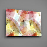 Colorful Leaves Glass Wall Art.
