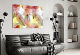 Colorful Leaves Glass Wall Art.