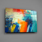 Abstract Glass Wall Art.