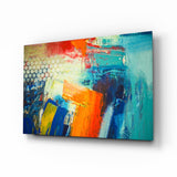 Abstract Glass Wall Art.