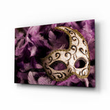 Venetian Mask Glass Wall Art.