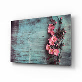 Pastel Flower Glass Wall Art.